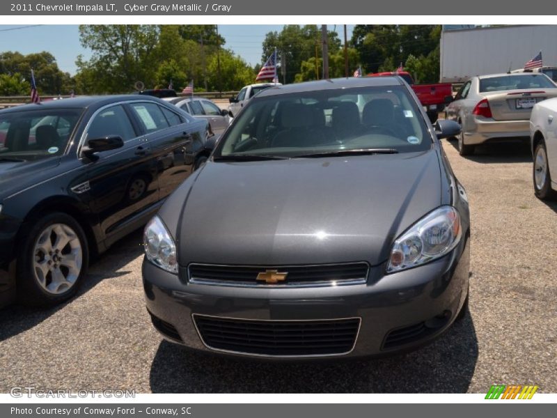 Cyber Gray Metallic / Gray 2011 Chevrolet Impala LT