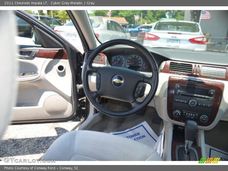 Cyber Gray Metallic / Gray 2011 Chevrolet Impala LT