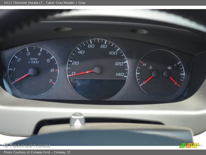 Cyber Gray Metallic / Gray 2011 Chevrolet Impala LT