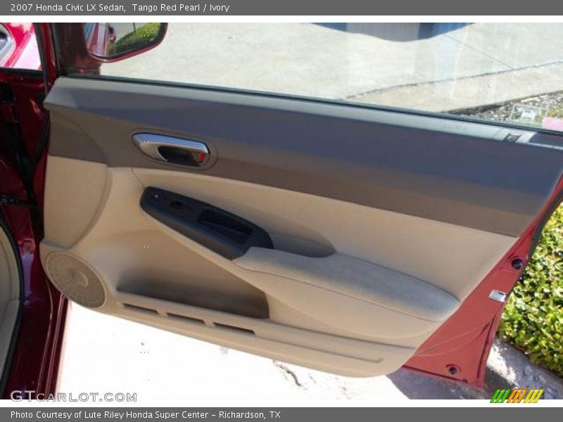 Tango Red Pearl / Ivory 2007 Honda Civic LX Sedan