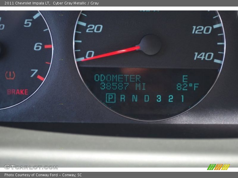 Cyber Gray Metallic / Gray 2011 Chevrolet Impala LT