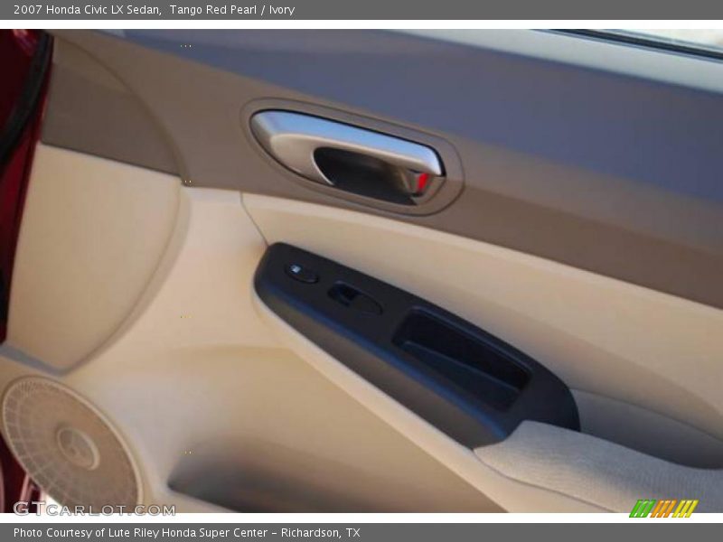 Tango Red Pearl / Ivory 2007 Honda Civic LX Sedan