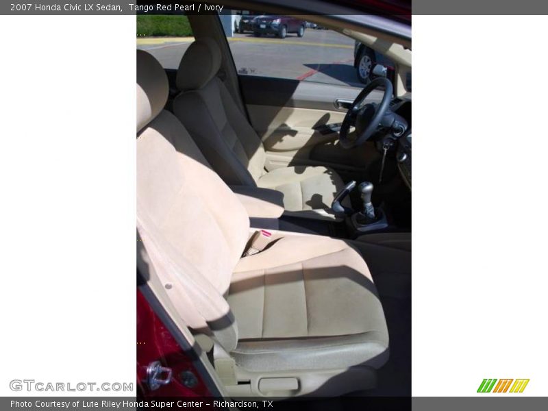 Tango Red Pearl / Ivory 2007 Honda Civic LX Sedan