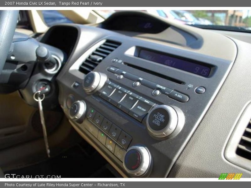 Tango Red Pearl / Ivory 2007 Honda Civic LX Sedan