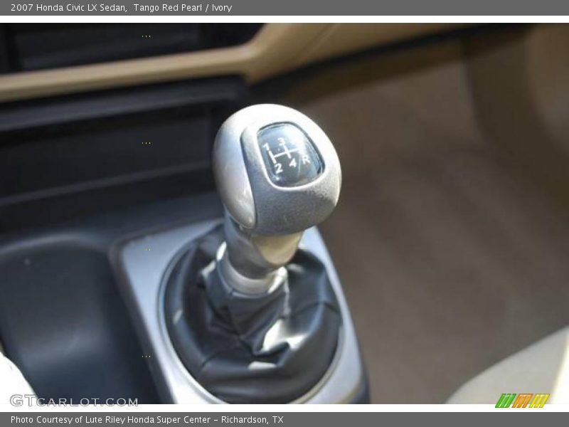 Tango Red Pearl / Ivory 2007 Honda Civic LX Sedan