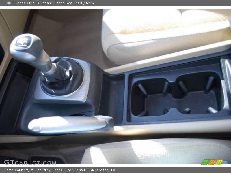 Tango Red Pearl / Ivory 2007 Honda Civic LX Sedan