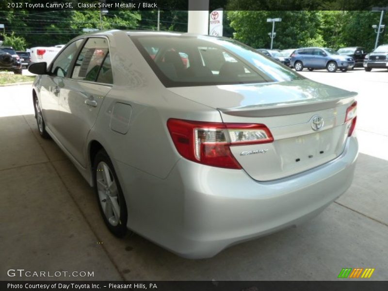 Classic Silver Metallic / Black 2012 Toyota Camry SE