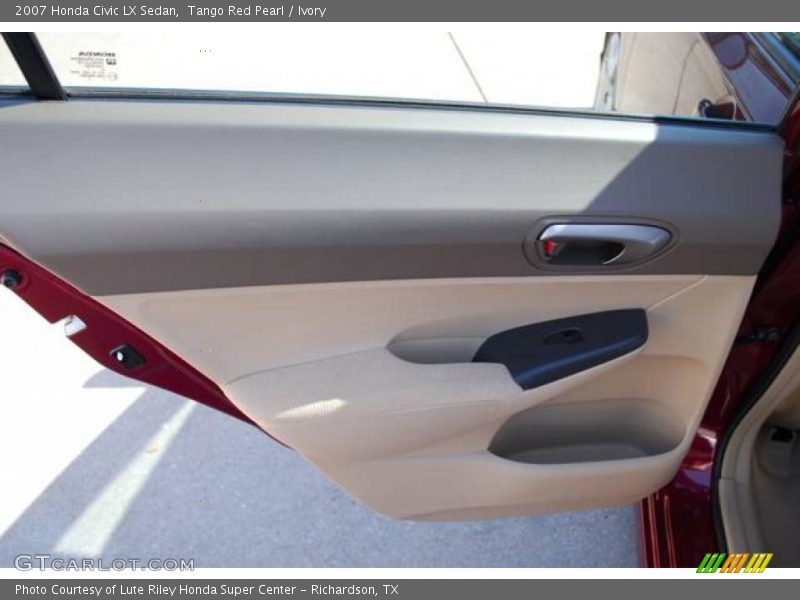 Tango Red Pearl / Ivory 2007 Honda Civic LX Sedan