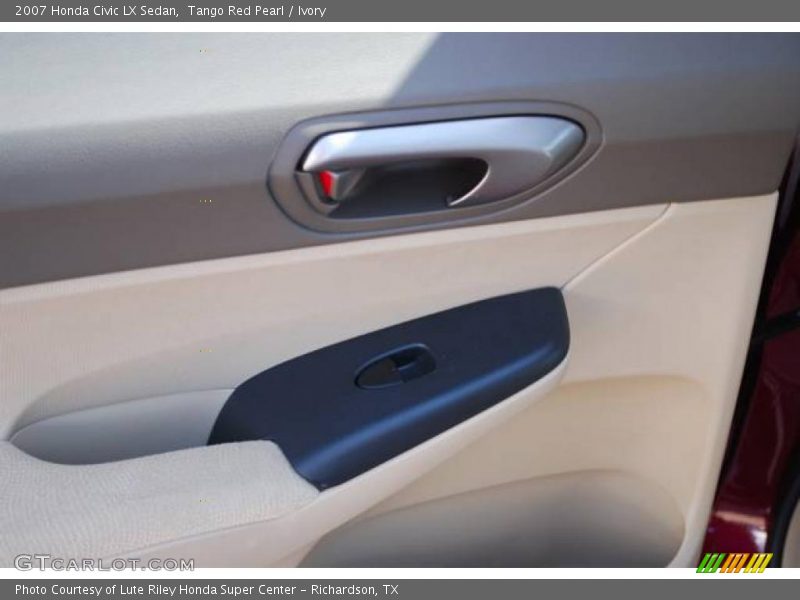Tango Red Pearl / Ivory 2007 Honda Civic LX Sedan