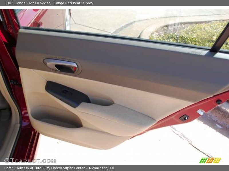 Tango Red Pearl / Ivory 2007 Honda Civic LX Sedan