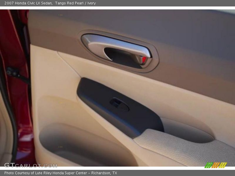 Tango Red Pearl / Ivory 2007 Honda Civic LX Sedan