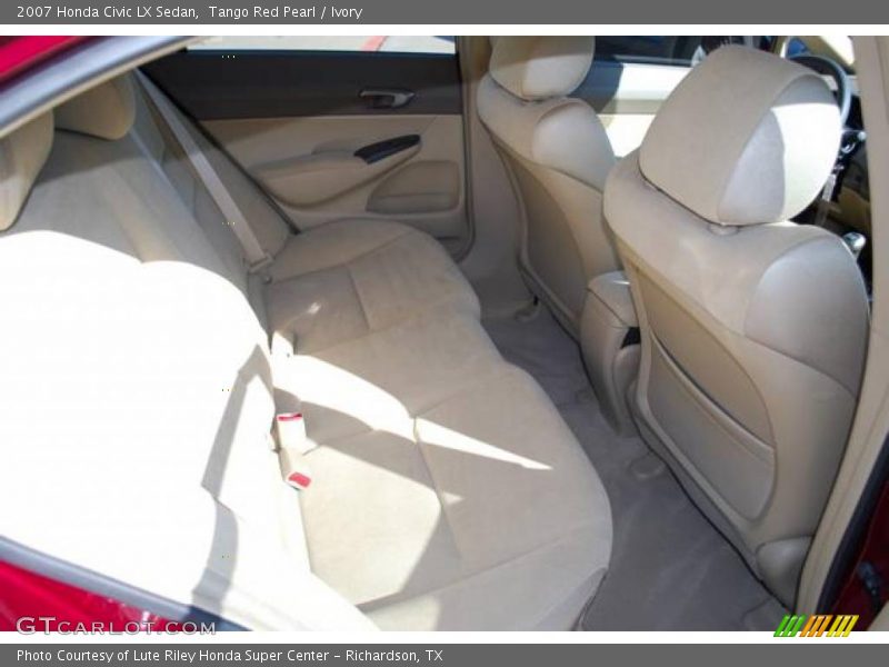 Tango Red Pearl / Ivory 2007 Honda Civic LX Sedan