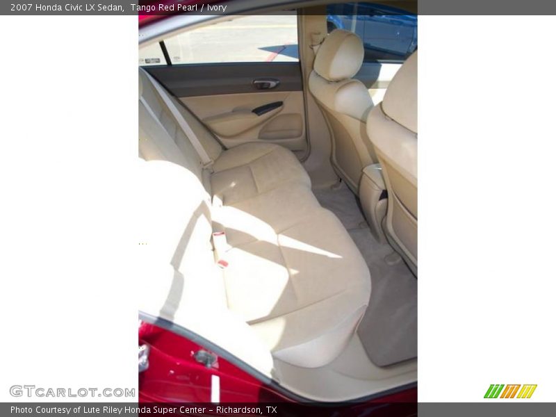 Tango Red Pearl / Ivory 2007 Honda Civic LX Sedan