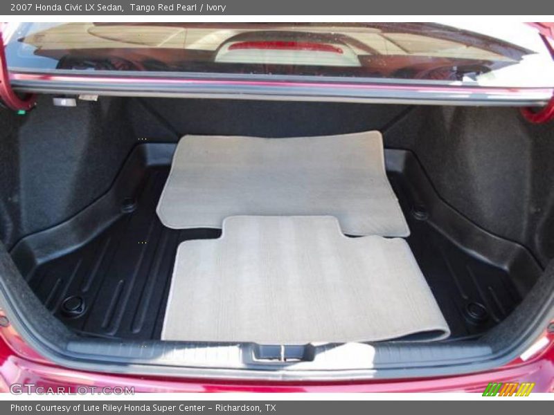 Tango Red Pearl / Ivory 2007 Honda Civic LX Sedan