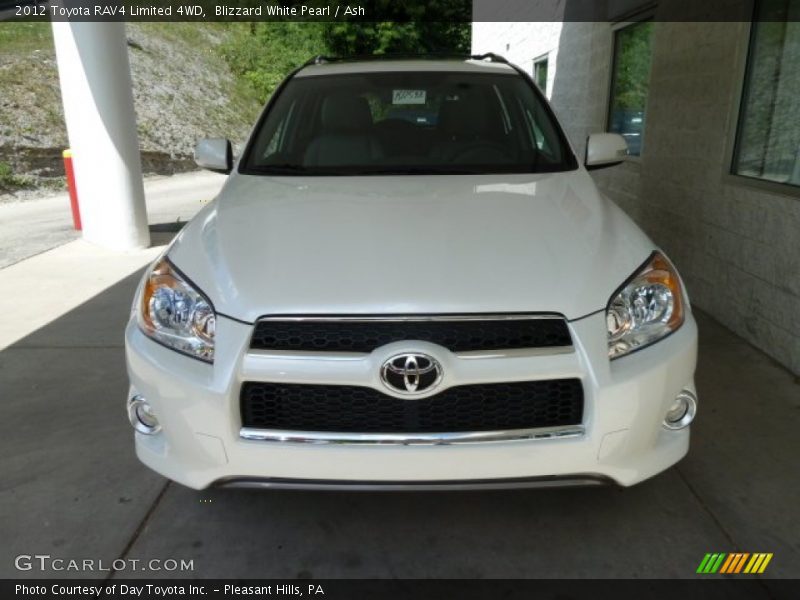 Blizzard White Pearl / Ash 2012 Toyota RAV4 Limited 4WD