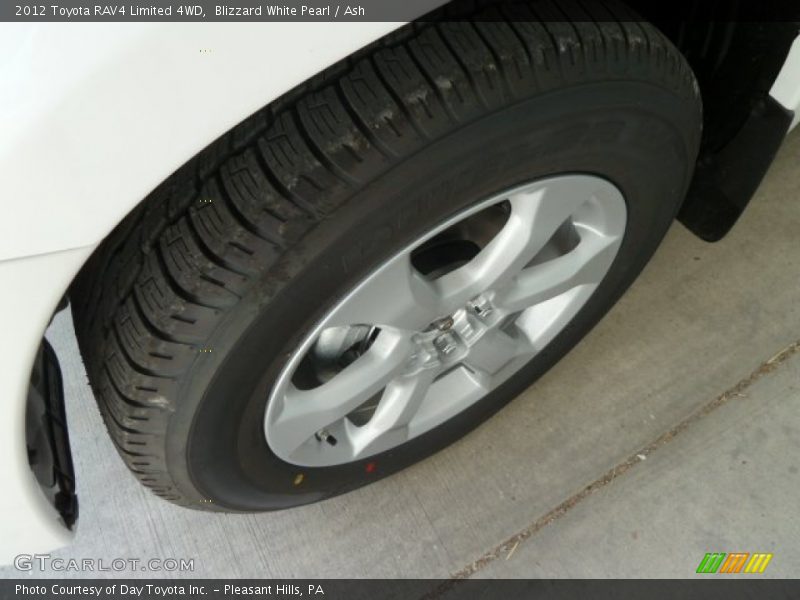 Blizzard White Pearl / Ash 2012 Toyota RAV4 Limited 4WD