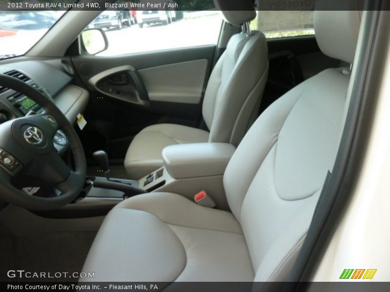 Blizzard White Pearl / Ash 2012 Toyota RAV4 Limited 4WD
