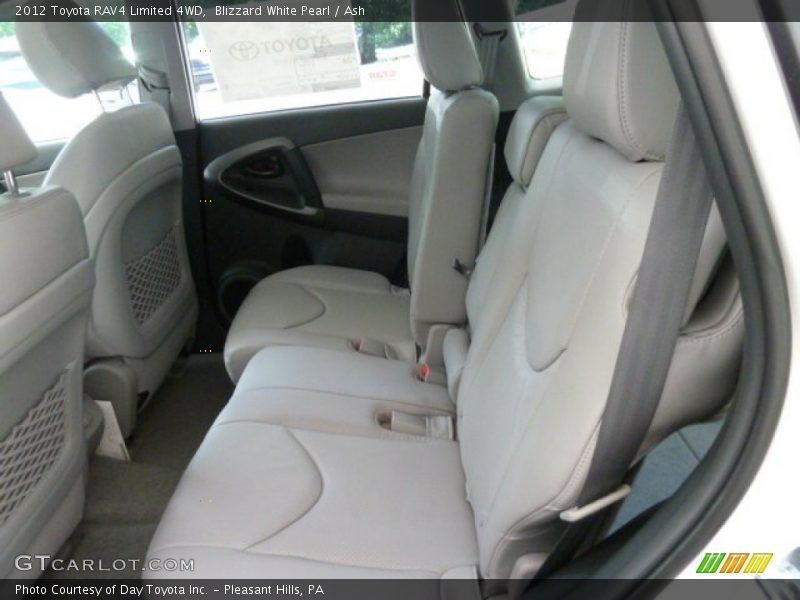 Blizzard White Pearl / Ash 2012 Toyota RAV4 Limited 4WD