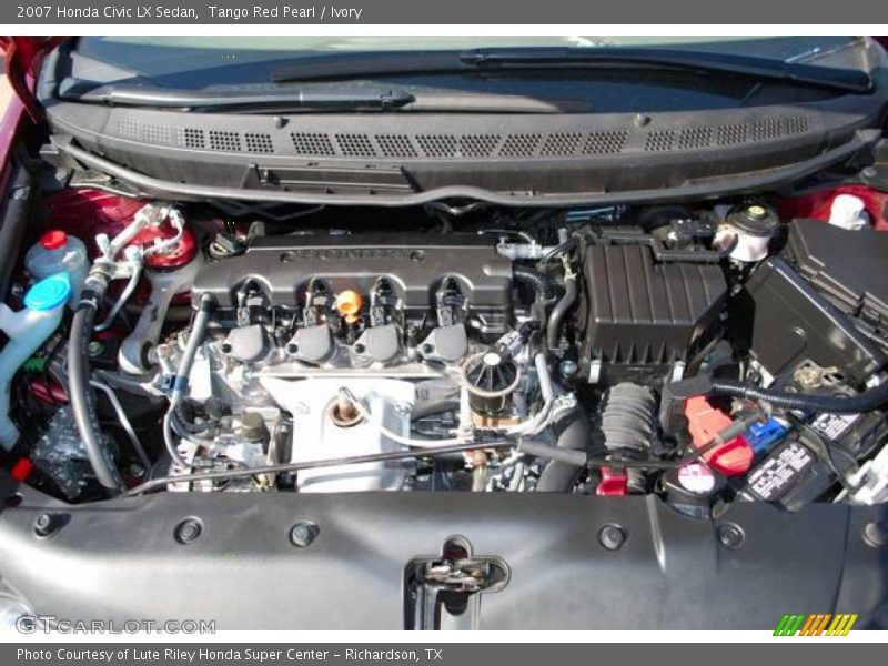Tango Red Pearl / Ivory 2007 Honda Civic LX Sedan