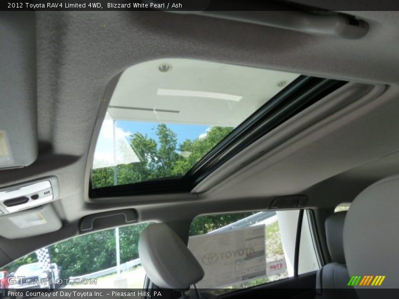 Blizzard White Pearl / Ash 2012 Toyota RAV4 Limited 4WD