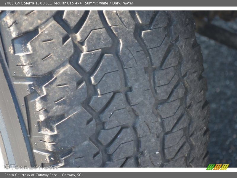 Summit White / Dark Pewter 2003 GMC Sierra 1500 SLE Regular Cab 4x4