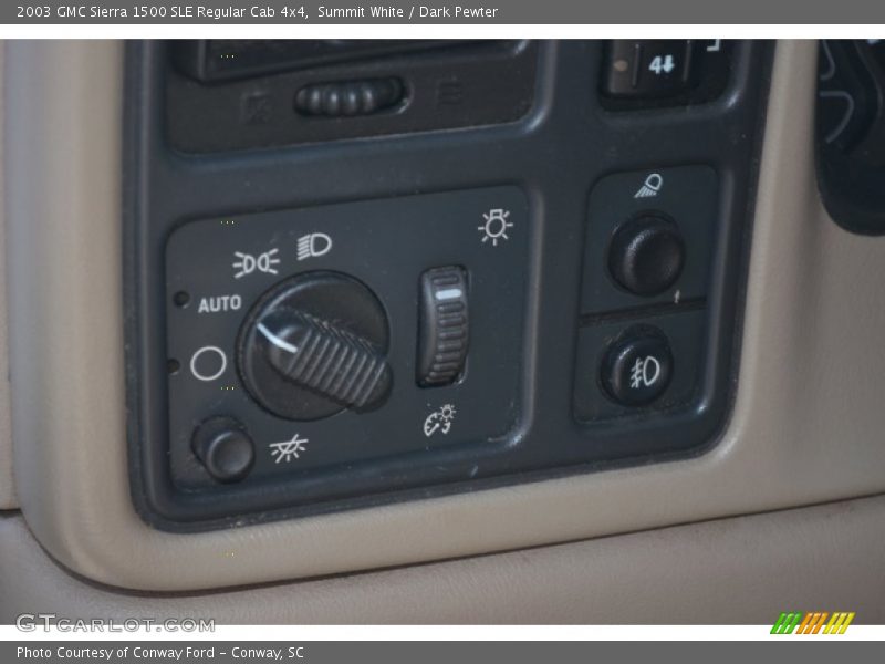 Summit White / Dark Pewter 2003 GMC Sierra 1500 SLE Regular Cab 4x4