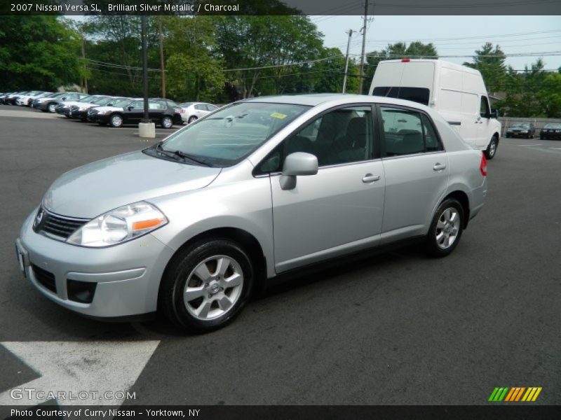 Brilliant Silver Metallic / Charcoal 2007 Nissan Versa SL