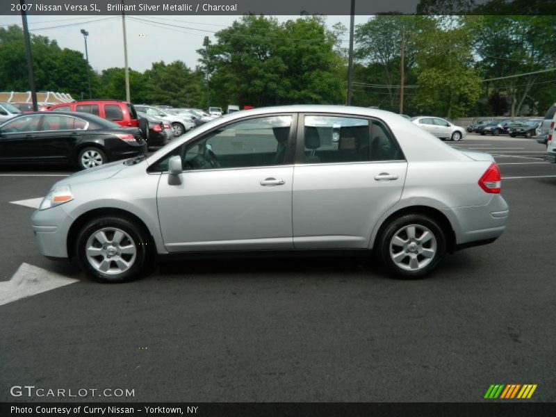 Brilliant Silver Metallic / Charcoal 2007 Nissan Versa SL