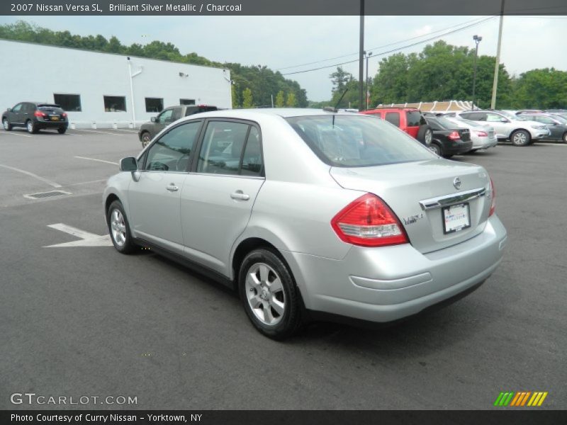 Brilliant Silver Metallic / Charcoal 2007 Nissan Versa SL
