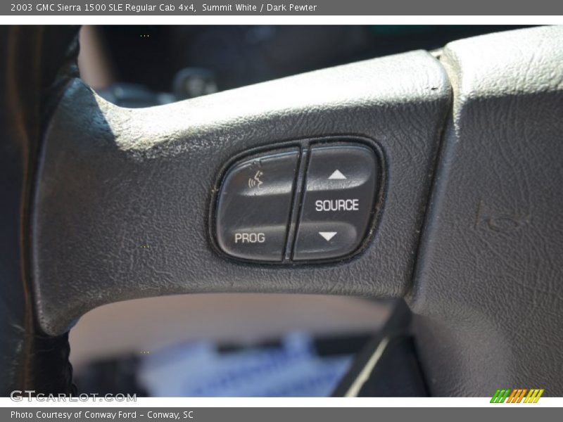 Summit White / Dark Pewter 2003 GMC Sierra 1500 SLE Regular Cab 4x4