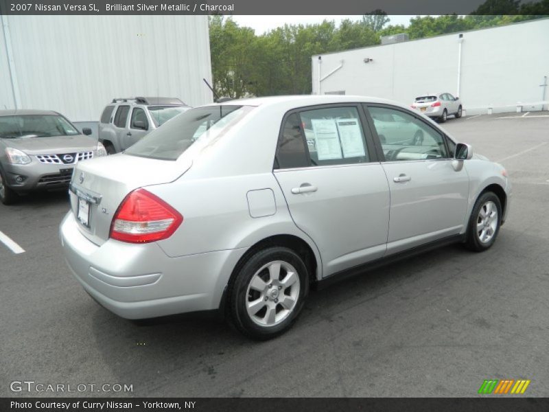 Brilliant Silver Metallic / Charcoal 2007 Nissan Versa SL