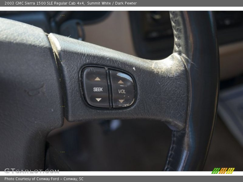 Summit White / Dark Pewter 2003 GMC Sierra 1500 SLE Regular Cab 4x4