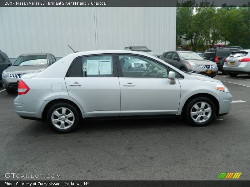 Brilliant Silver Metallic / Charcoal 2007 Nissan Versa SL