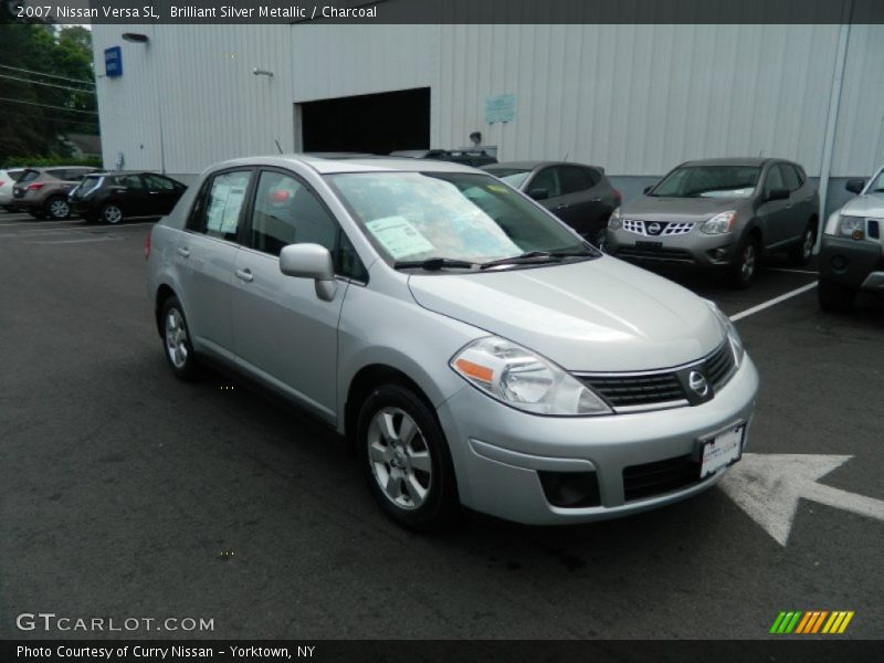 Brilliant Silver Metallic / Charcoal 2007 Nissan Versa SL