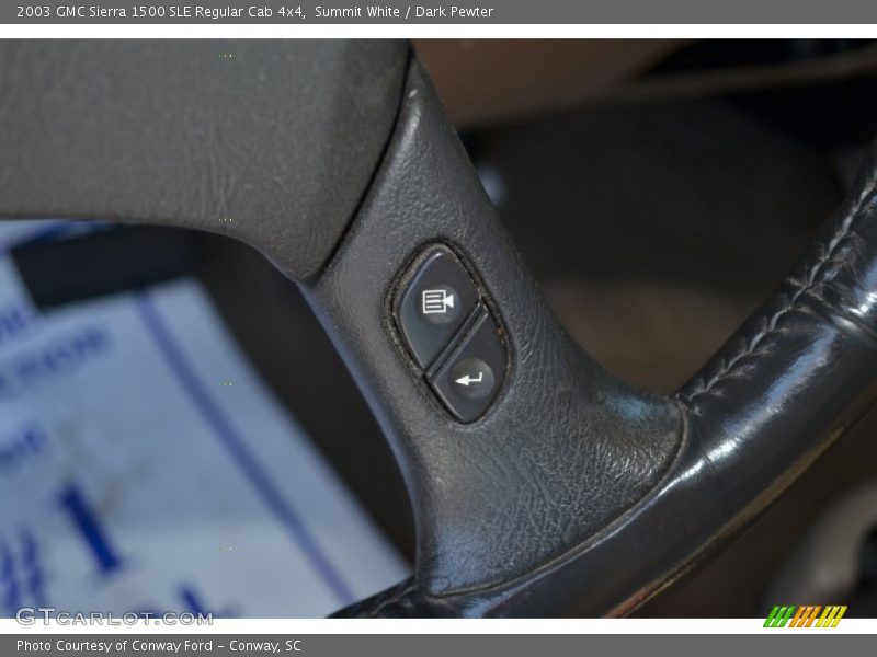 Summit White / Dark Pewter 2003 GMC Sierra 1500 SLE Regular Cab 4x4