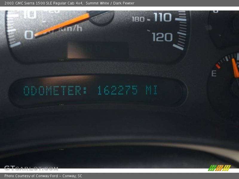 Summit White / Dark Pewter 2003 GMC Sierra 1500 SLE Regular Cab 4x4