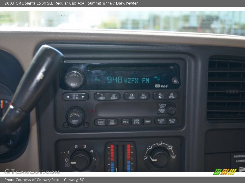 Summit White / Dark Pewter 2003 GMC Sierra 1500 SLE Regular Cab 4x4