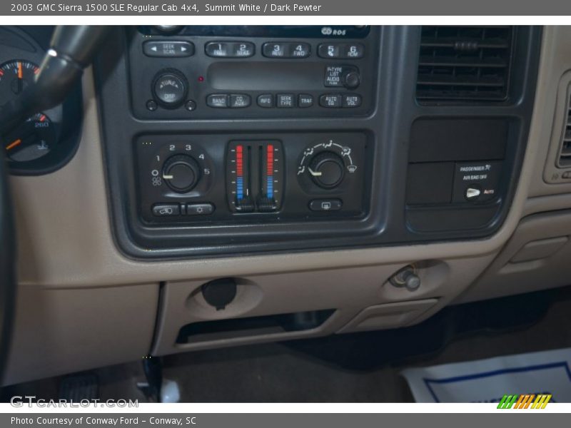 Summit White / Dark Pewter 2003 GMC Sierra 1500 SLE Regular Cab 4x4