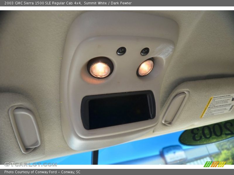 Summit White / Dark Pewter 2003 GMC Sierra 1500 SLE Regular Cab 4x4