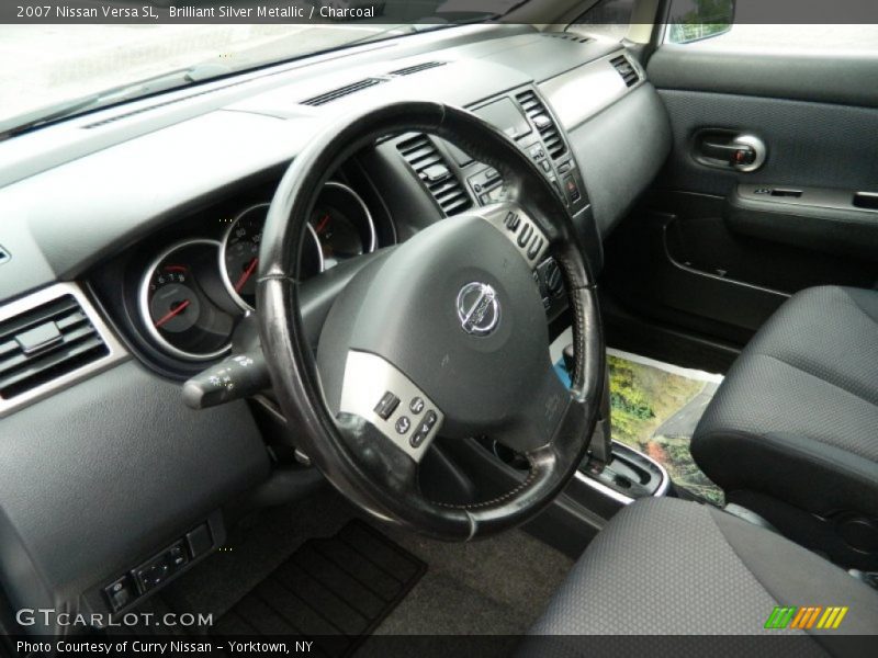 Brilliant Silver Metallic / Charcoal 2007 Nissan Versa SL