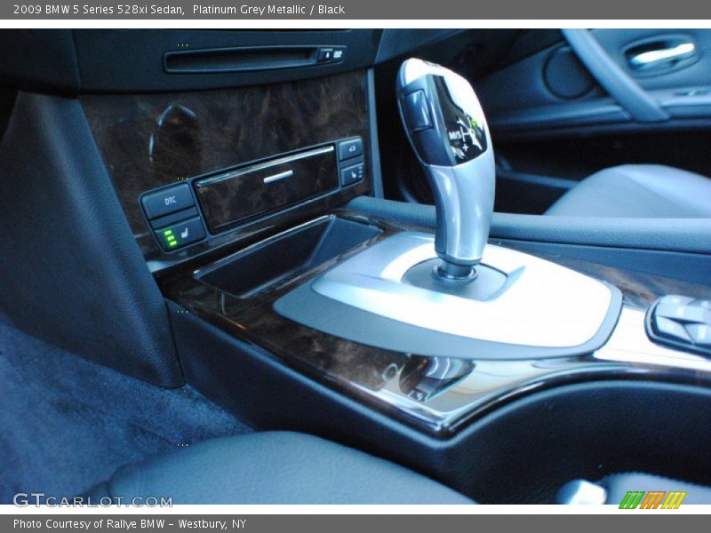 Platinum Grey Metallic / Black 2009 BMW 5 Series 528xi Sedan