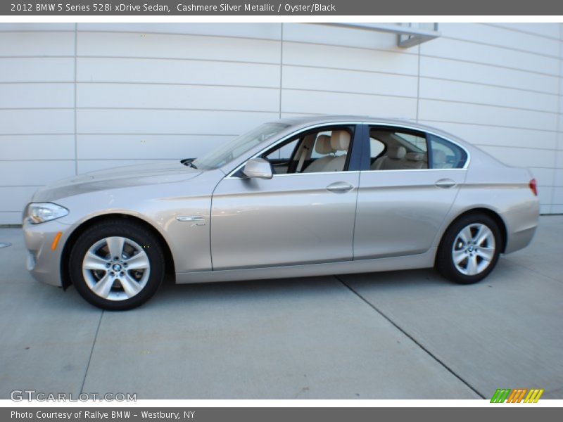 Cashmere Silver Metallic / Oyster/Black 2012 BMW 5 Series 528i xDrive Sedan