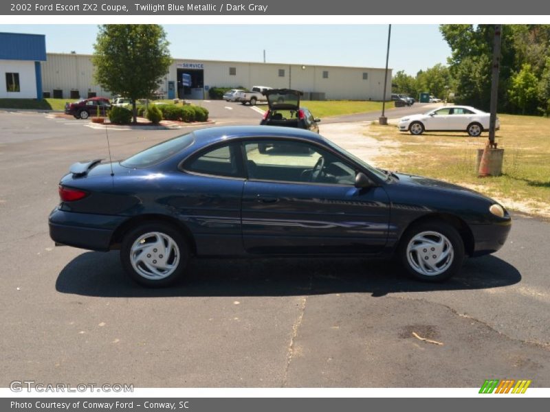 Twilight Blue Metallic / Dark Gray 2002 Ford Escort ZX2 Coupe