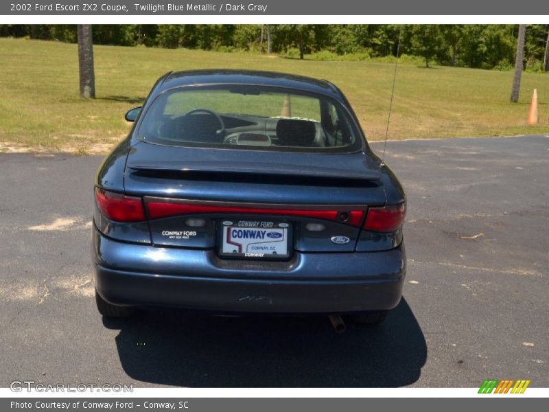 Twilight Blue Metallic / Dark Gray 2002 Ford Escort ZX2 Coupe