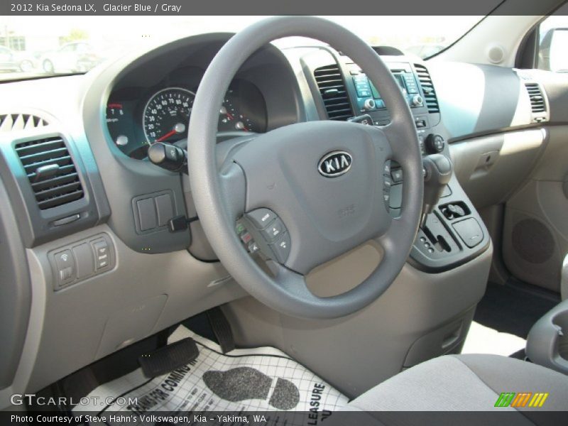 Glacier Blue / Gray 2012 Kia Sedona LX
