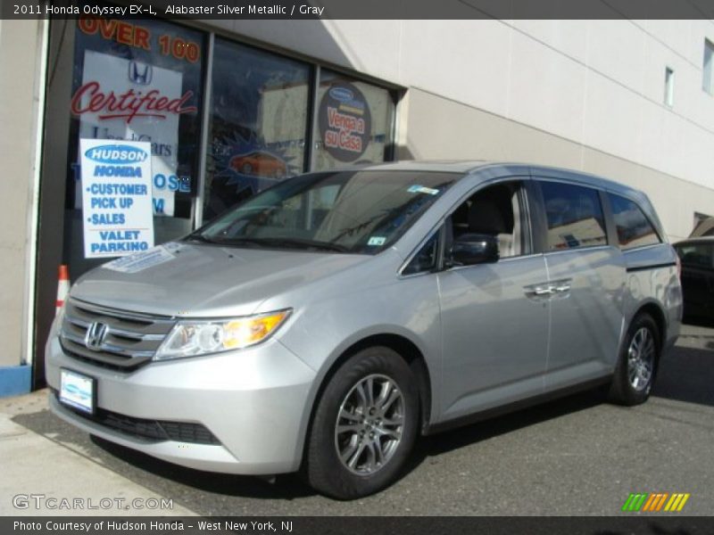 Alabaster Silver Metallic / Gray 2011 Honda Odyssey EX-L