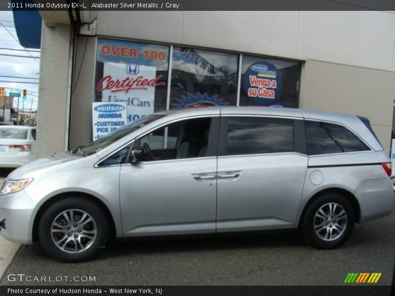Alabaster Silver Metallic / Gray 2011 Honda Odyssey EX-L
