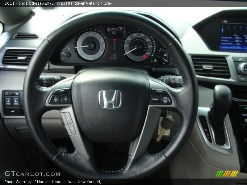 Alabaster Silver Metallic / Gray 2011 Honda Odyssey EX-L