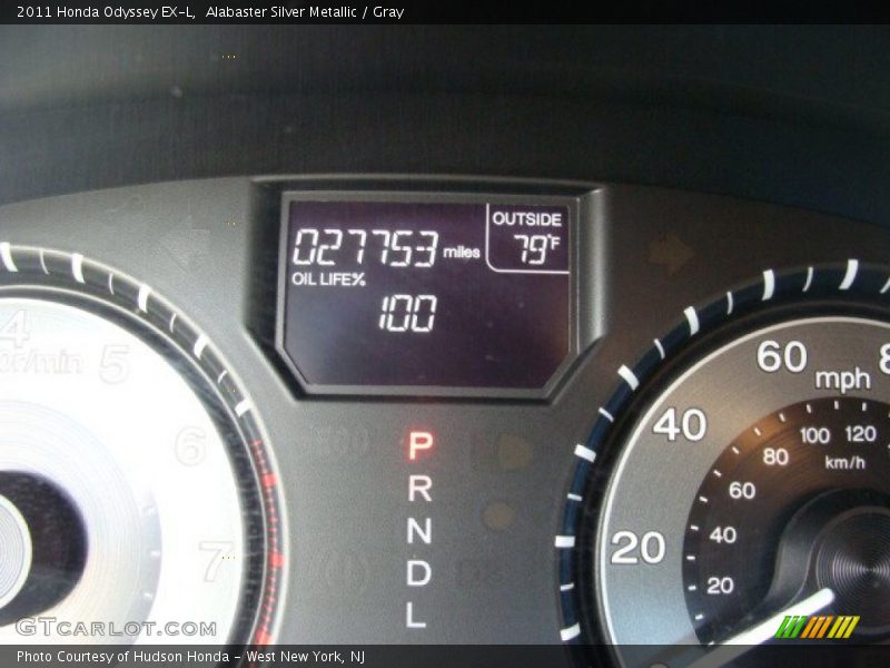 Alabaster Silver Metallic / Gray 2011 Honda Odyssey EX-L