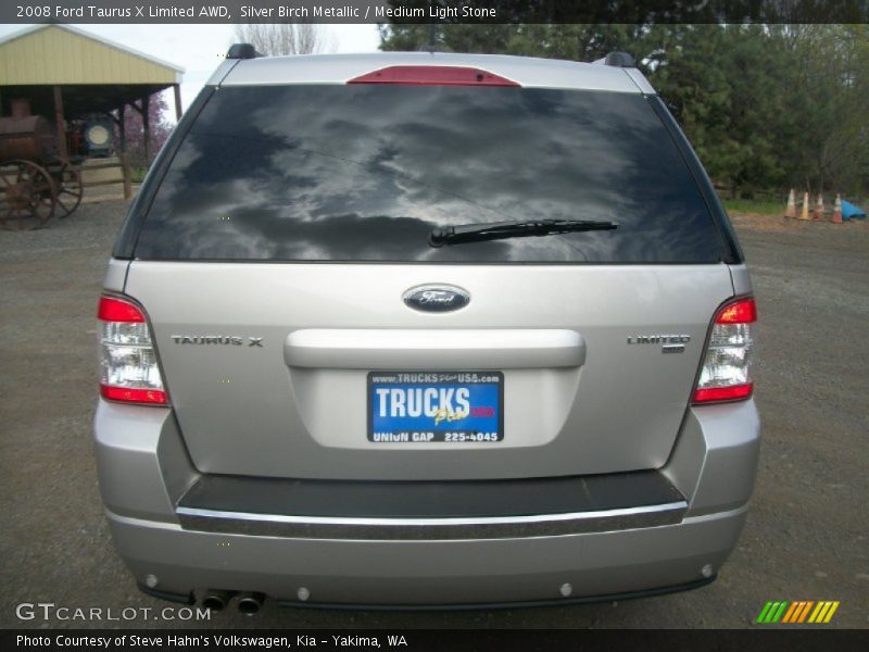 Silver Birch Metallic / Medium Light Stone 2008 Ford Taurus X Limited AWD